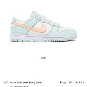 Nike Women’s Dunk Low ‘barley green’
